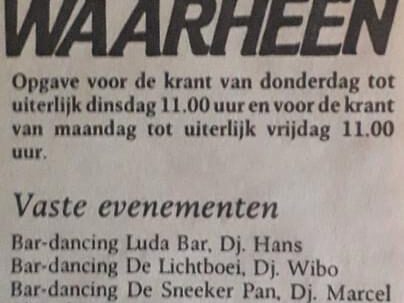waarheen 1986